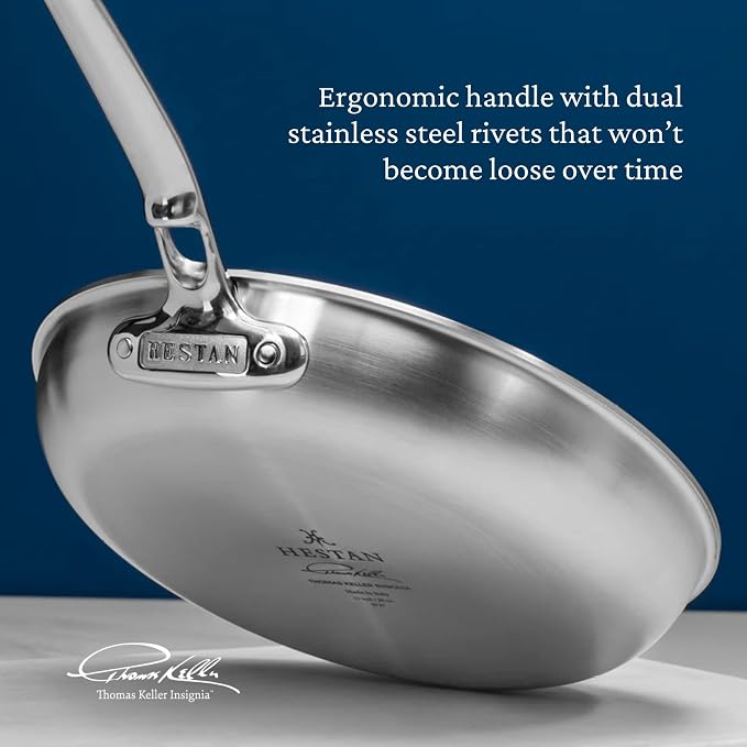 Thomas Keller Insignia by Hestan - Stainless Steel 7 Piece Cookware Set, Induction Cooktop Compatible - Image 9