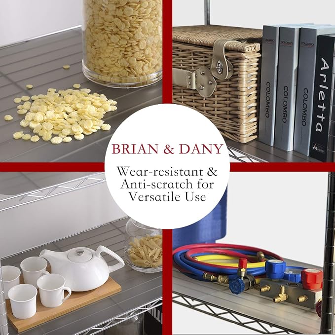 BRIAN & DANY Wire Shelf Liner, Set of 5, 14" x 36" Clear - Image 7