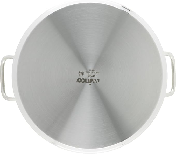 Winware Stainless Steel 16 Quart Stock Pot with Cover, Silver - Image 5