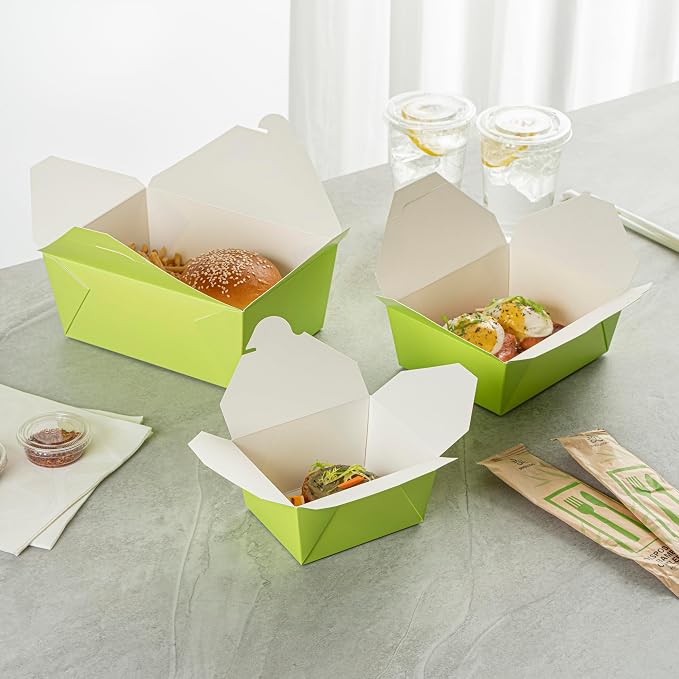 Restaurantware Paper Rectangle 1 Bio Box Take Out Container, 200 Ct - Image 8