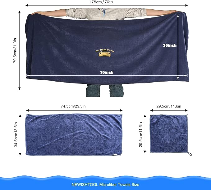 NEWISHTOOL Window Tint Tool Car Dash Cover Carpet Protector 30x70 in 3-Size - Image 2