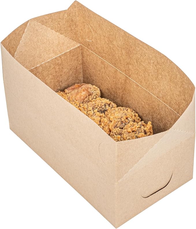 Restaurantware Takeout Food Container 400 Count 71 Ounce Paper Disposable Food Box Spill-Resistant Rectangular Kraft Box Secure Closure Brown - Image 8