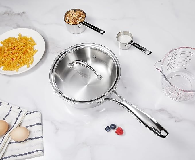 KEAWELL K3 Premium Tri-Ply Fully Clad Saucepan with Lid (2-Qt) - Image 6