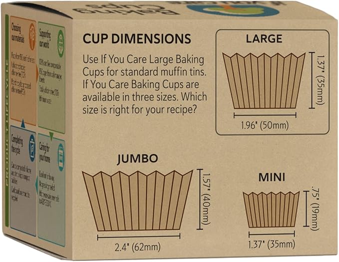 If You Care Unbleached Large Baking Cups, 60-Count Boxes (Pack of 24) - Image 2