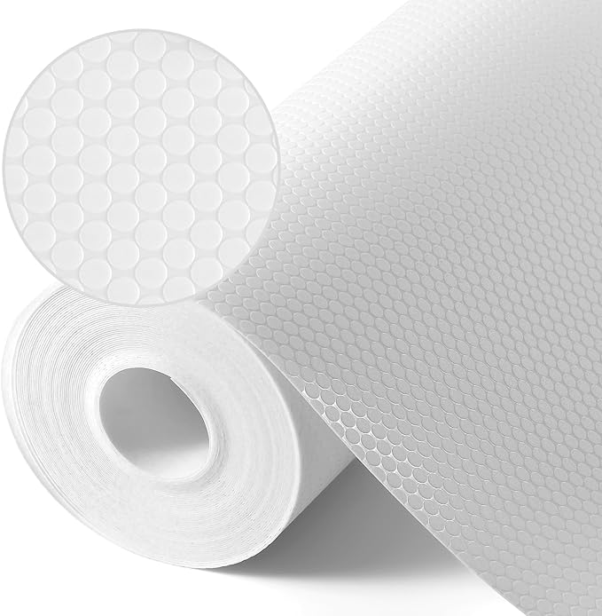 Shelf Liners for Kitchen Cabinet, Cupboard Non Adhesive White 17.5"× 157.4" - Image 8