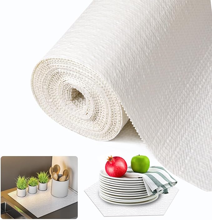 Beautysaid Shelf and Drawer Liner for Kitchen Cabinet Non Adhesive Non Slip by Beautysaid