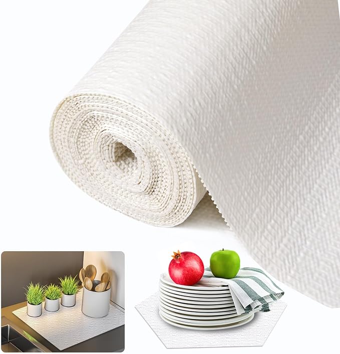 Beautysaid Shelf and Drawer Liner for Kitchen Cabinet Non Adhesive Non Slip by Beautysaid