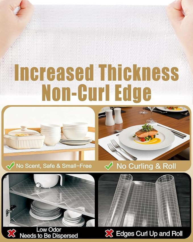 Drawer and Shelf Liners for Kitchen Cabinets Non-Adhesive - Image 4