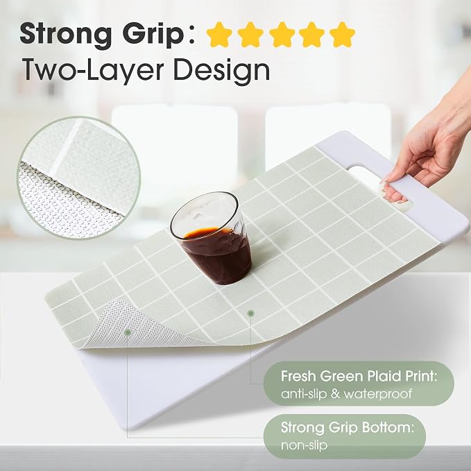 Beautysaid Shelf and Drawer Liner for Kitchen Cabinet Non Adhesive Non Slip - Image 2