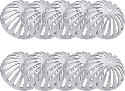 Floor Sink Strainer, Floor Drain Strainer, Heavy Duty Aluminum Dome Drain Cover, Floor Drain Cover for Restaurant, Home, Garden, Kitchen, Bar, Buffet or Food Service 5-1/2" W x 2-1/4"H(10PCS)