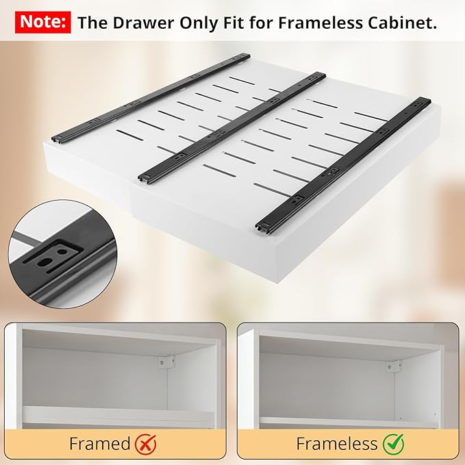DOMNIU 2 Pack Pull Out Cabinet Organizers Expandable Width (12.4''-20.27'') - Image 3