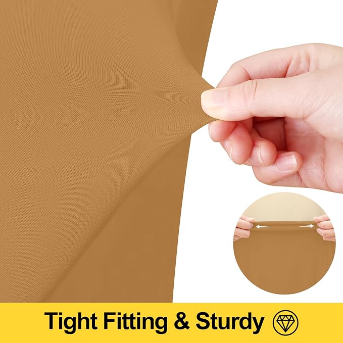 Smiry Spandex Elastic Fitted Table Cloth Skirt for 6FT Rectangle Table - Image 4