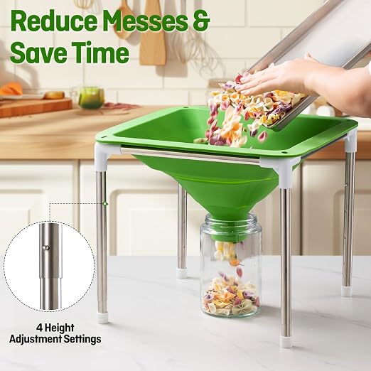 Extra Large Silicone Collapsible Funnel Compatible with Harvest Right Freeze Dryer,Wide Mouth Design Fit All Size Dryer Trays, Easy Transfer Food to Mason Jars and Mylar Bags.Freeze Dryer Accessories - Image 5