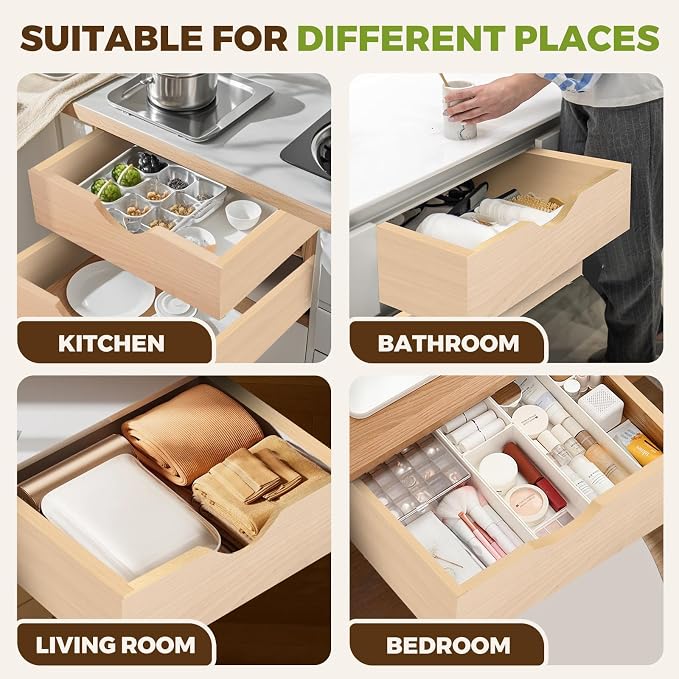 Pull Out Drawers for Cabinet Wood 33" W x 23" D Slide Out Organizer - Image 8