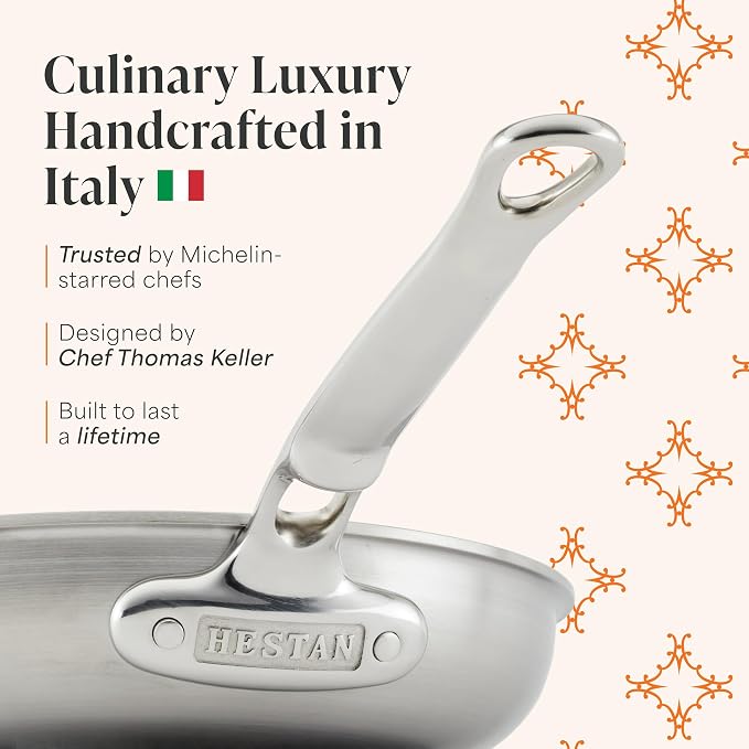 Thomas Keller Insignia by Hestan - Stainless Steel 11 Piece Cookware Set, Induction Cooktop Compatible - Image 3