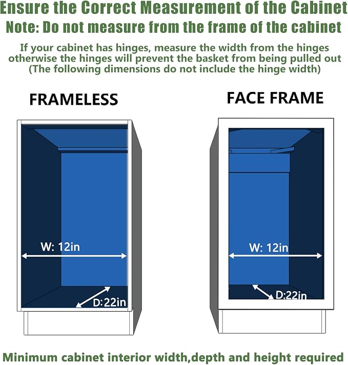 LOVMOR Pull Out Cabinet Organizer 11½" W x 21½" D, Kitchen Cabinet Pull Out Shelves Slide Out Storage - Image 4