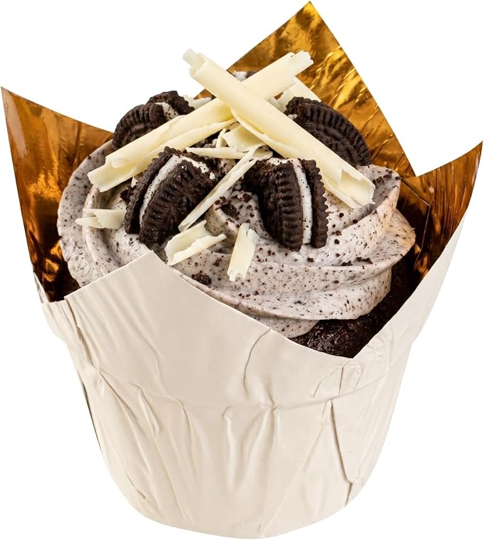 Restaurantware Cupcake Liners 50 Pack of 3.9 oz Foil Paper Baking Cups Oven-Safe Muffin Liners Disposable Greaseproof Ramekins Heavy-Duty for Appetizers and Cheesecakes - Image 6