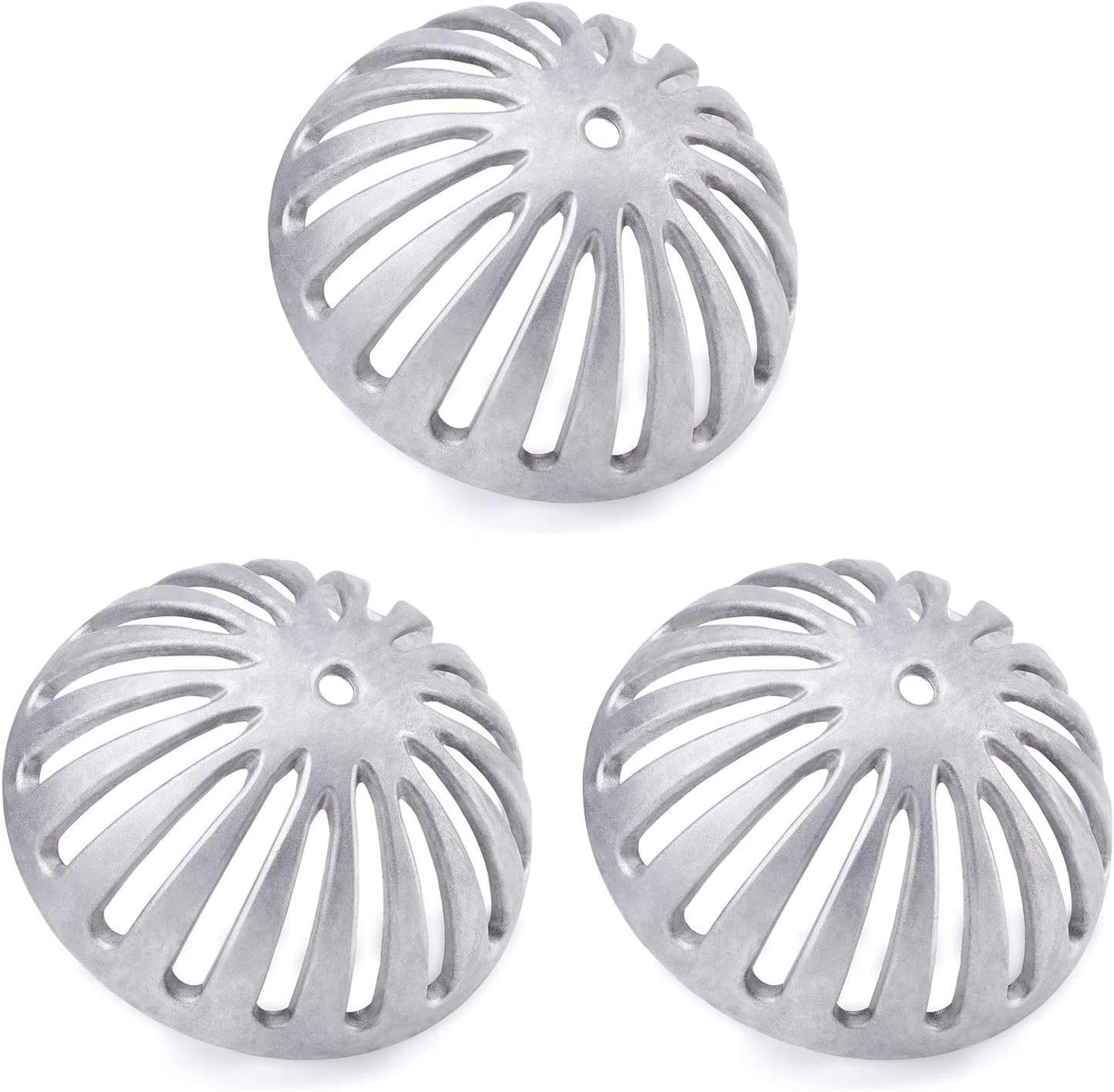 Floor Sink Strainer, Floor Drain Strainer, Heavy Duty Aluminum Dome Drain Cover, Floor Drain Cover for Restaurant, Home, Garden, Kitchen, Bar, Buffet or Food Service 5-1/2" W x 2-1/4"H(3PCS)
