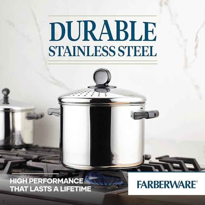 Farberware Classic Series Stainless Steel Pot with Lid, 8-Qt - Image 5