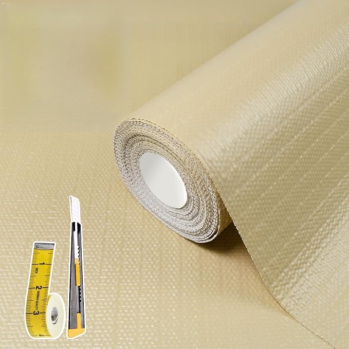 Shelf Liners for Kitchen Cabinets 17in x 20FT, Non Adhesive Drawer Liner by Adwann