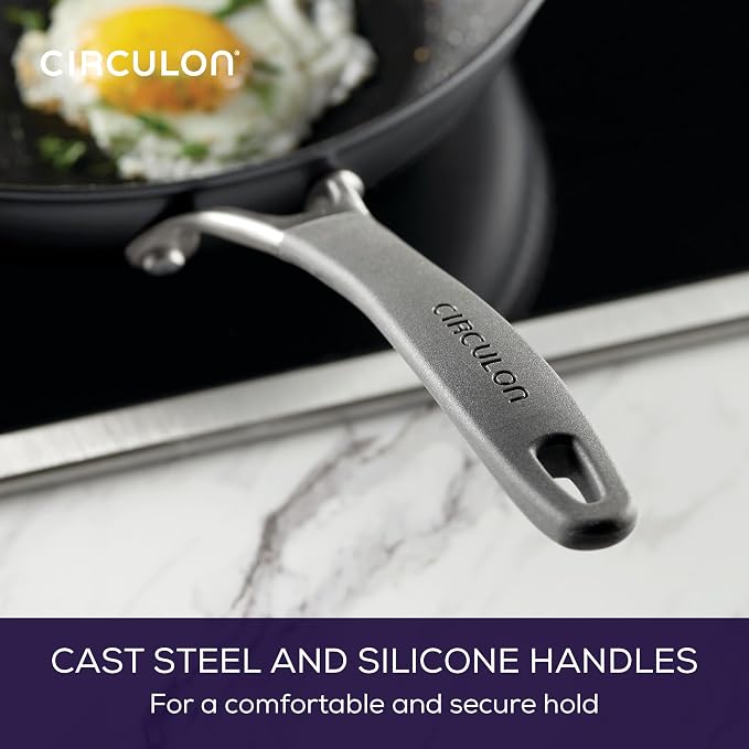 Circulon A1 Series with ScratchDefense Technology Nonstick Induction Frying Pan/Skillet, 12 Inch, Graphite - Image 6