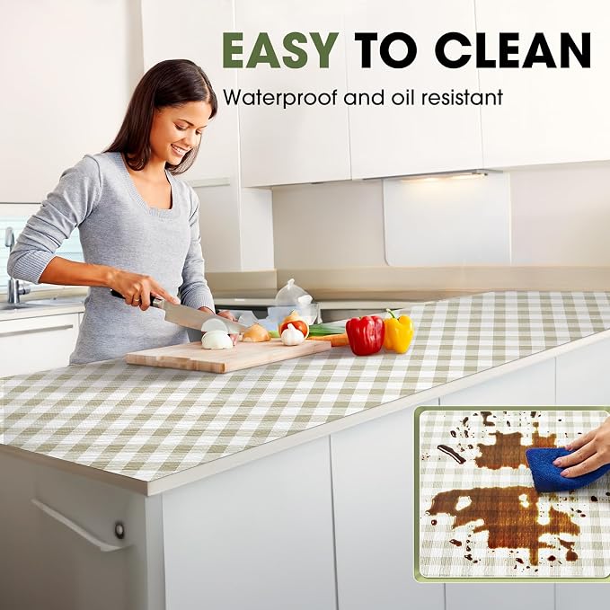 Beautysaid Shelf and Drawer Liner for Kitchen Cabinet Non Adhesive Non Slip - Image 3