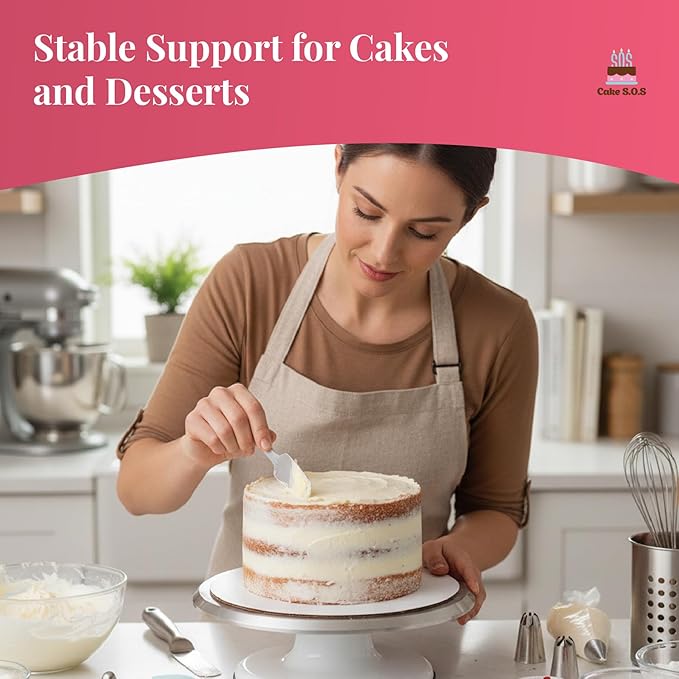 12 inch White Round Coated Cakeboard, Waxed Greaseproof, Disposable Cake Circle Sturdy Corrugated Base Boards Cardboard, Pack of 100 ct. - Image 3