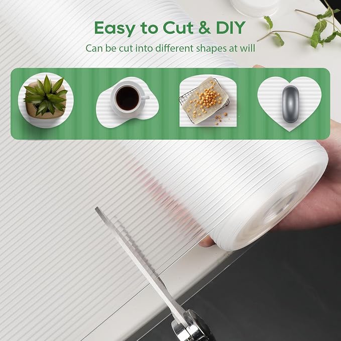 Anoak Shelf Liner - Non-Slip Cabinet Liner, 22 Inch x 30 FT(360 Inch) Durable Waterproof Washable Oil-Proof for Kitchen Cabinet, Shelves, Refrigerator, Storage, Desks, Non Adhesive - Image 5