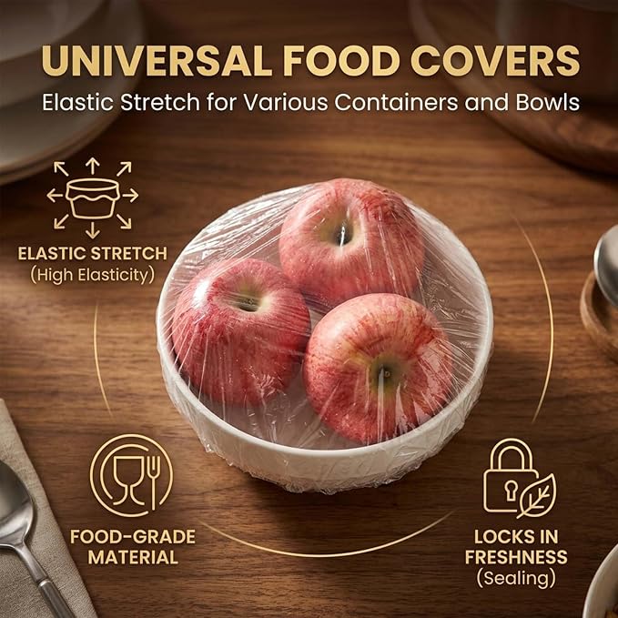 500 Bowl Covers for Bread Proofing, Elastic Food Covers for Bowls, 500 | Bread Proofing, Reusable Design, Fits Various Bowls, 100 Count, Elastic Edge - Image 5