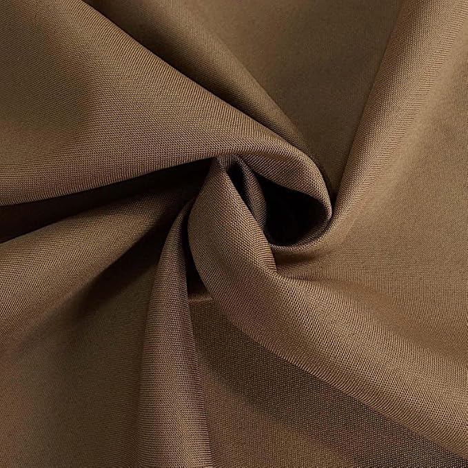 BalsaCircle 10 pcs 108 inch Taupe Round Washable Polyester Easy-Care Tablecloth for Indoor and Outdoor Bridal Shower Wedding Table Buffet Table Parties Events Kitchen Dining - Image 8