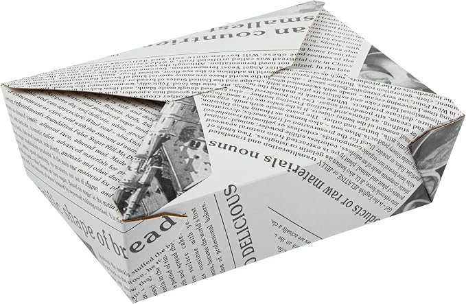 Restaurantware Bio Tek 8.5 x 6.3 x 2.5 Inch Food Containers 200 Durable Noodle Boxes - Disposable Sustainable Newsprint Paper 17-Ounce Takeout Boxes Rectangle For Takeouts Or Picnics - Image 14