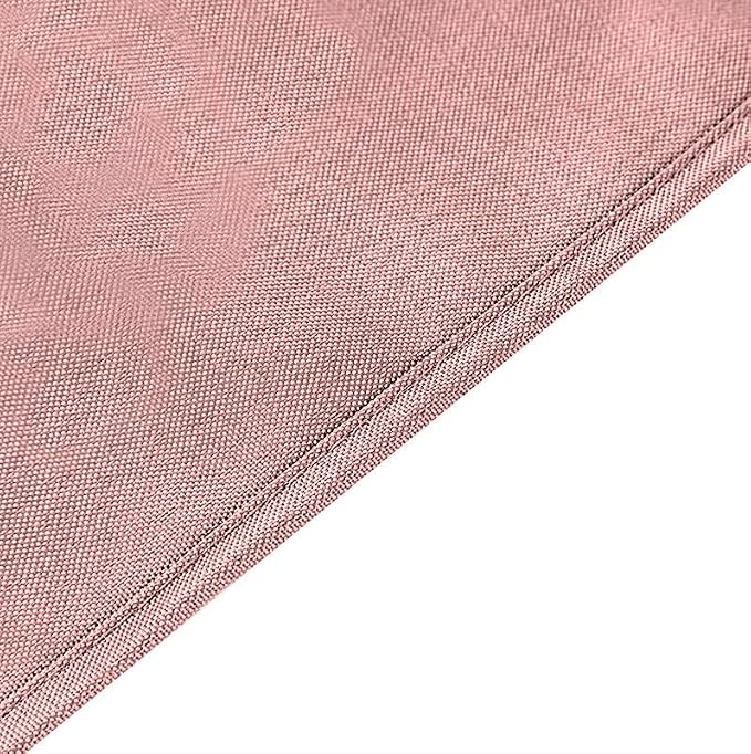 Balsa Circle 10 pcs 108 inch Dusty Rose Round Washable Polyester Easy-Care Tablecloth for Indoor and Outdoor Bridal Shower Wedding Table Buffet Table Parties Events Kitchen Dining - Image 7