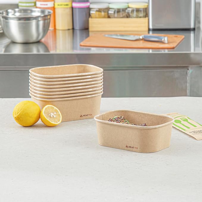 Restaurantware Kraft Paper Serving Container, Oven-Safe, 25 oz, 100 Ct - Image 3