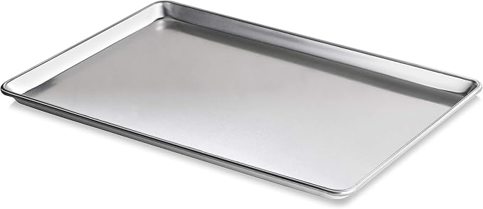 New Star Foodservice Heavy Duty Full Size Aluminum Sheet Pan, 16-Gauge Commercial Grade Aluminum Baking Pan, 18 x 26 x 1 Inch, Pack of 1 - Image 2