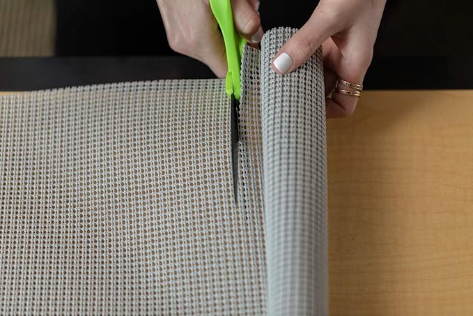 EasyLiner Select Grip Shelf Liner - Easy to Install & Cut to Fit - Non Slip, Non Adhesive, Drawer Shelf & Cabinet Liner for Kitchen, Bathroom, Pantry Cupboards, 20 in x 6 ft (6 Rolls), 36 ft, Gray - Image 7