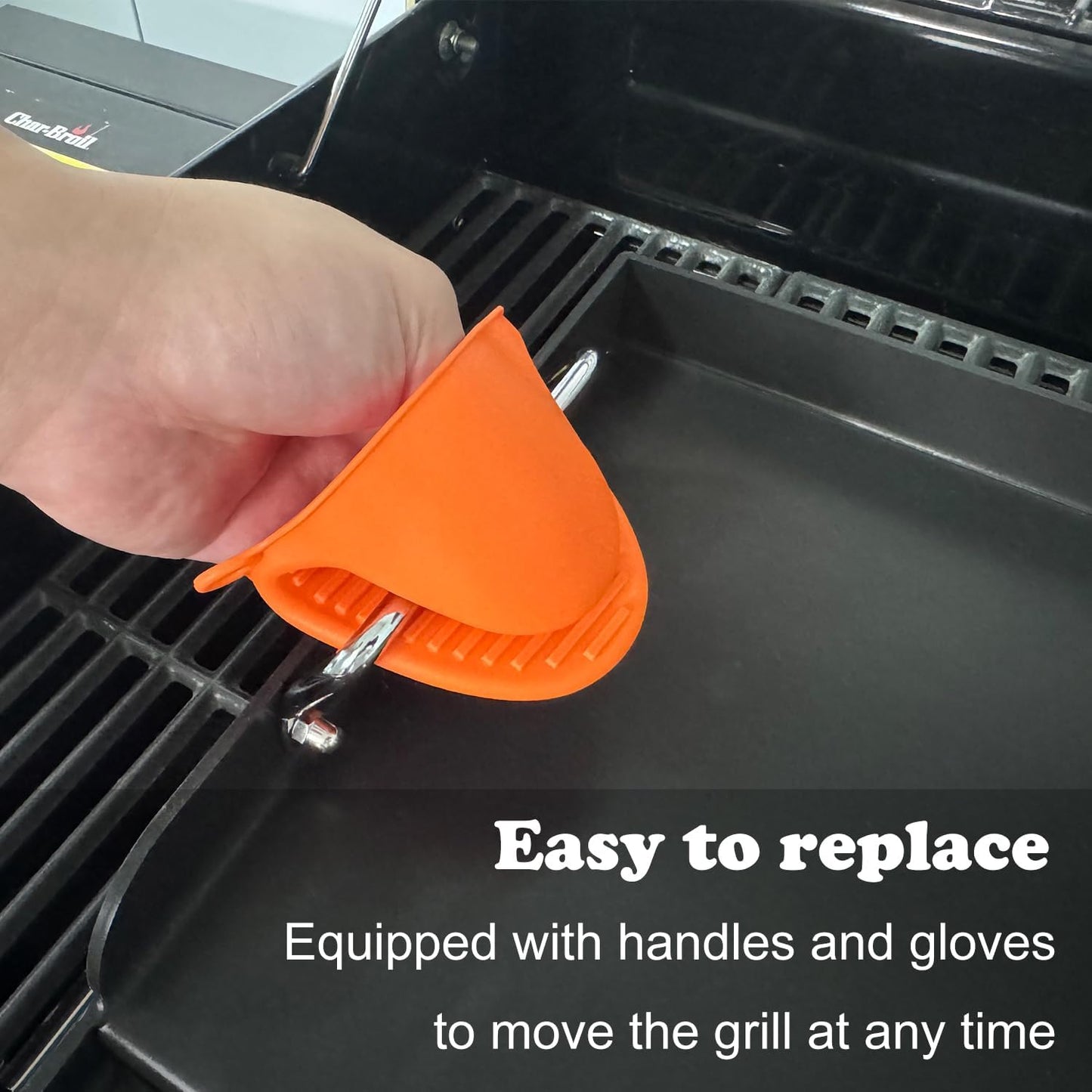 17"x13” Nonstick Coating Griddle for Gas Grill, Universal Griddle Insert for Gas Stove/Gas Grill/Electric/Charcoal Flat Top Plate for Outdoor Cooking and Camping Grilling