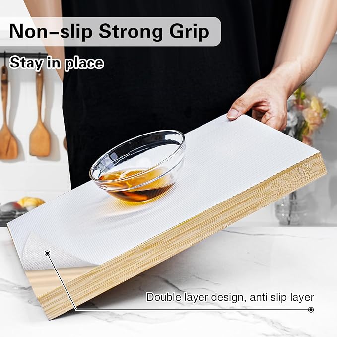 Drawer and Shelf Liner for Kitchen Cabinet Non-Adhesive 18in x 20FT - Image 2