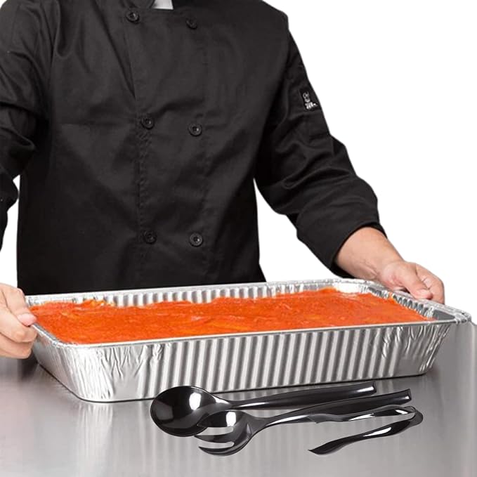 Full Size Deep Aluminum Foil Roasting & Steam Table Pans - Deep Pan for Catering Large Groups - Disposable Pans Great for Cooking, Heating, Storing, Prepping Food- 15 Ct Silver - Image 6