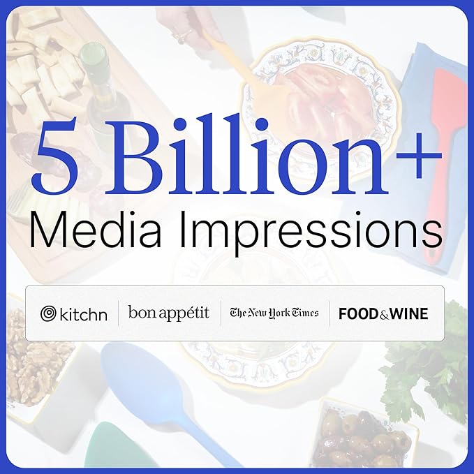 GIR: Get It Right 5 Piece Silicone Kitchen Utensils Set - Ladle, Spatula, Flip, Spoon & Spoonula - Non-Toxic Cooking Utensils for Nonstick Cookware, Cooking and Baking - Sprinkles - Image 7
