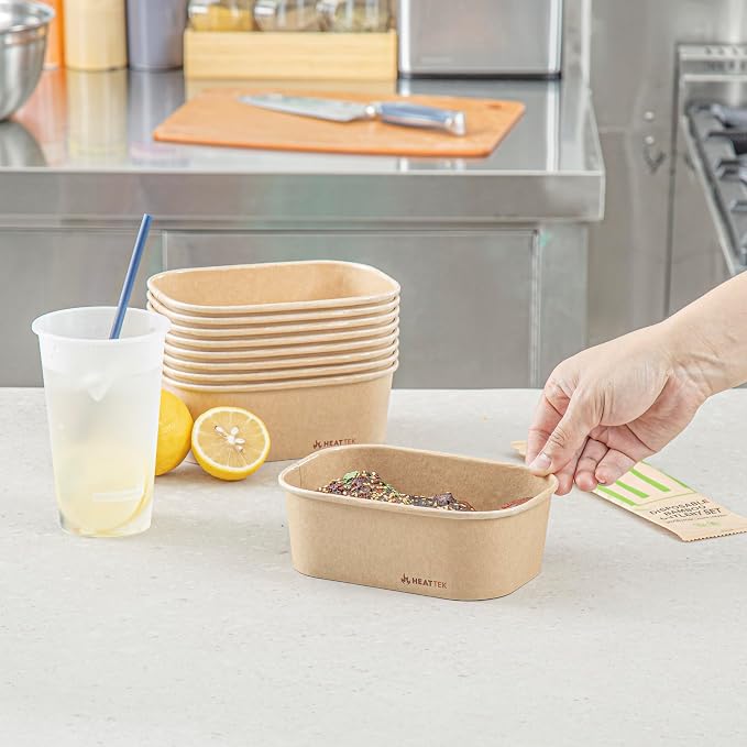 Restaurantware Kraft Paper Serving Container, Oven-Safe, 25 oz, 100 Ct - Image 5