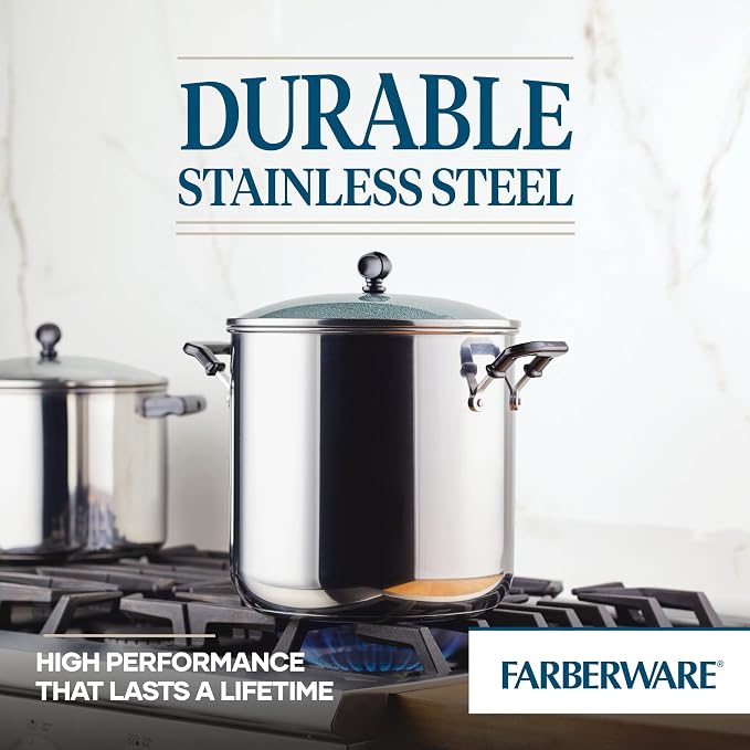 Farberware Classic Series 11 Quart Stockpot with Glass Lid - Image 6
