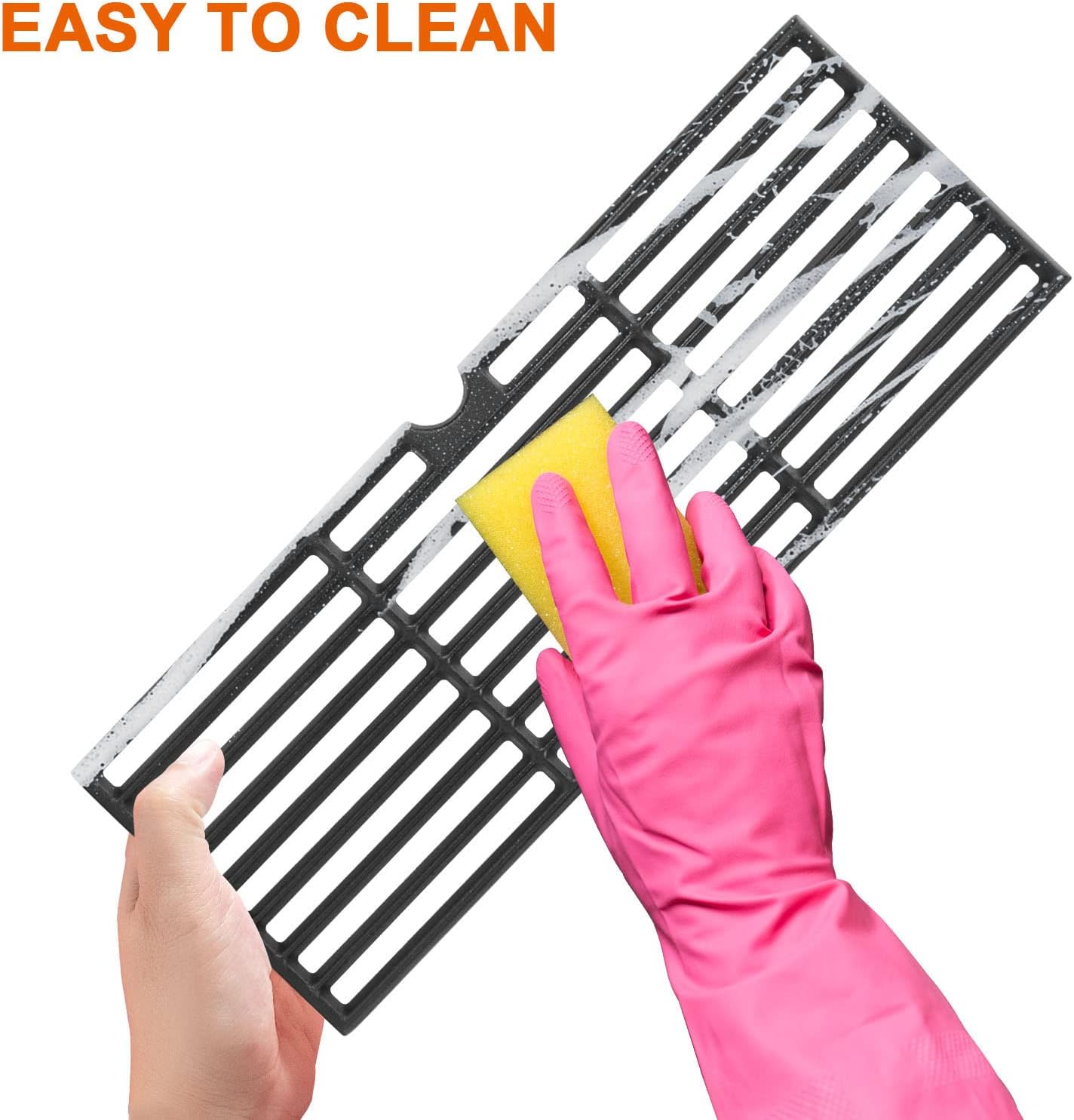 Cast Iron Grill Grates for Charbroil Performance 5 Burner Grills 463275517 463243518 463243519 463275717, Cooking Grids for Charbroil Performance 6 Burner 463274419 Grill, G470-0002-W1 G470-0003-W1