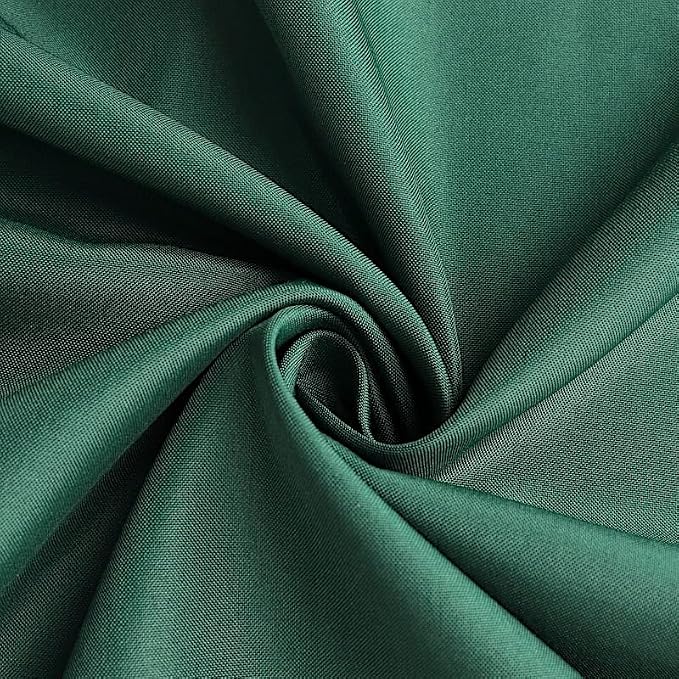 Balsa Circle 10 pcs 108 inch Hunter Green Round Washable Polyester Easy-Care Tablecloth for Indoor and Outdoor Bridal Shower Wedding Table Buffet Table Parties Events Kitchen Dining - Image 4