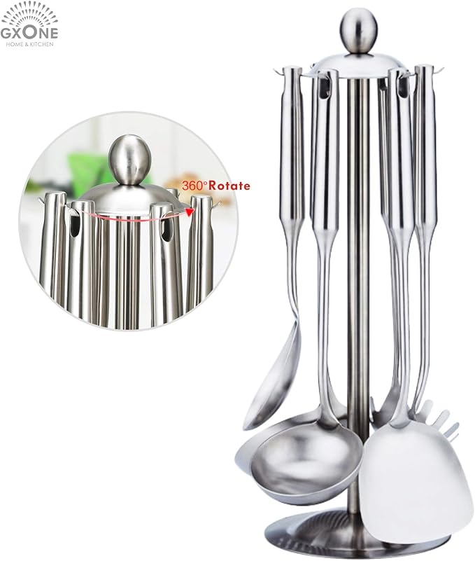 Cooking Utensils Set,6 PCS with Utensils Holder,304 Stainless Steel - Image 5