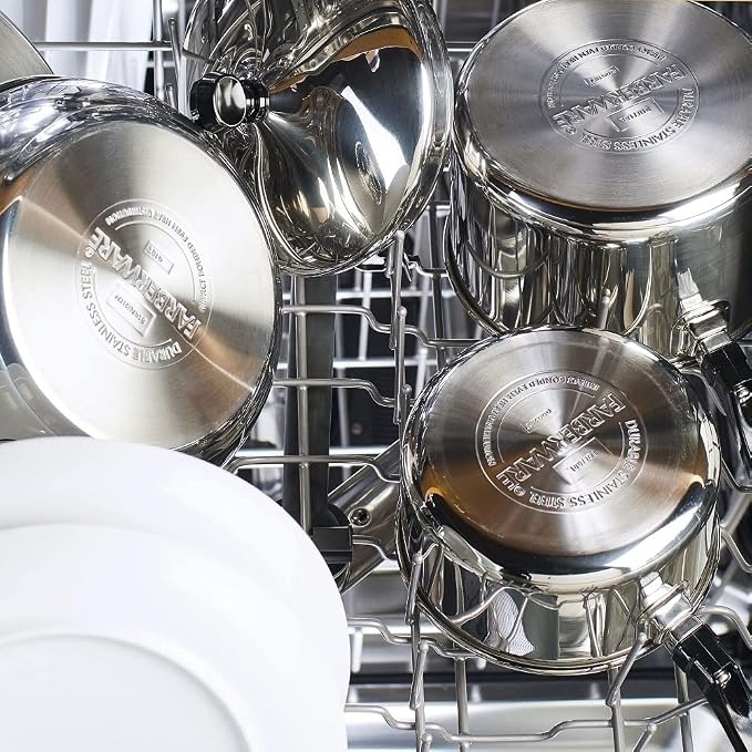 Farberware Classic Series Stainless Steel Pots and Pans Set, 15-Piece - Image 13