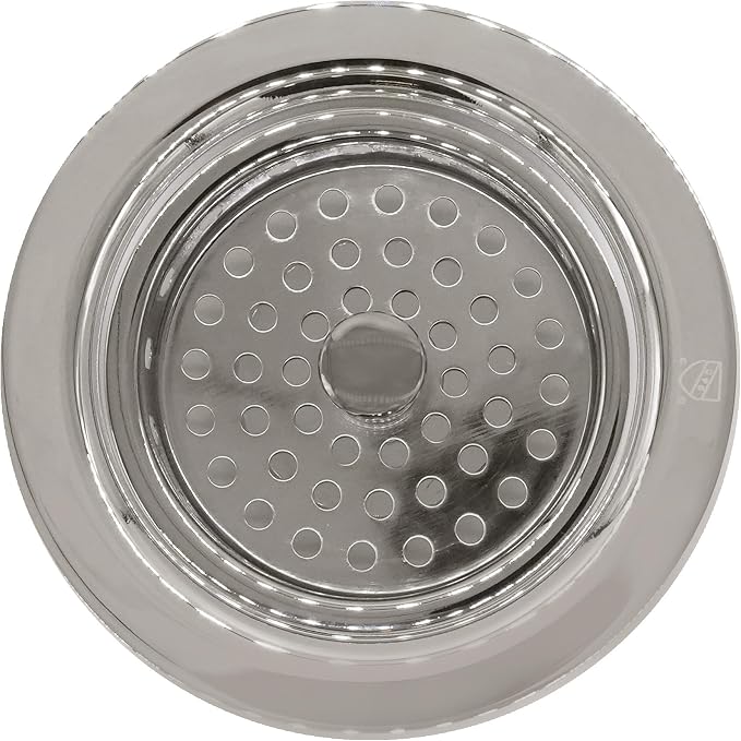 Westbrass D2145-05 3-1/2" Post Style Large Kitchen Sink Basket Strainer, Polished Nickel (2-Pack) - Image 2