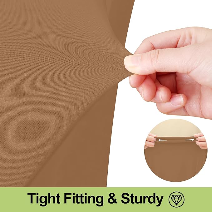 Smiry Spandex Elastic Fitted Table Cloth Skirt for 4FT Rectangle Table - Image 3