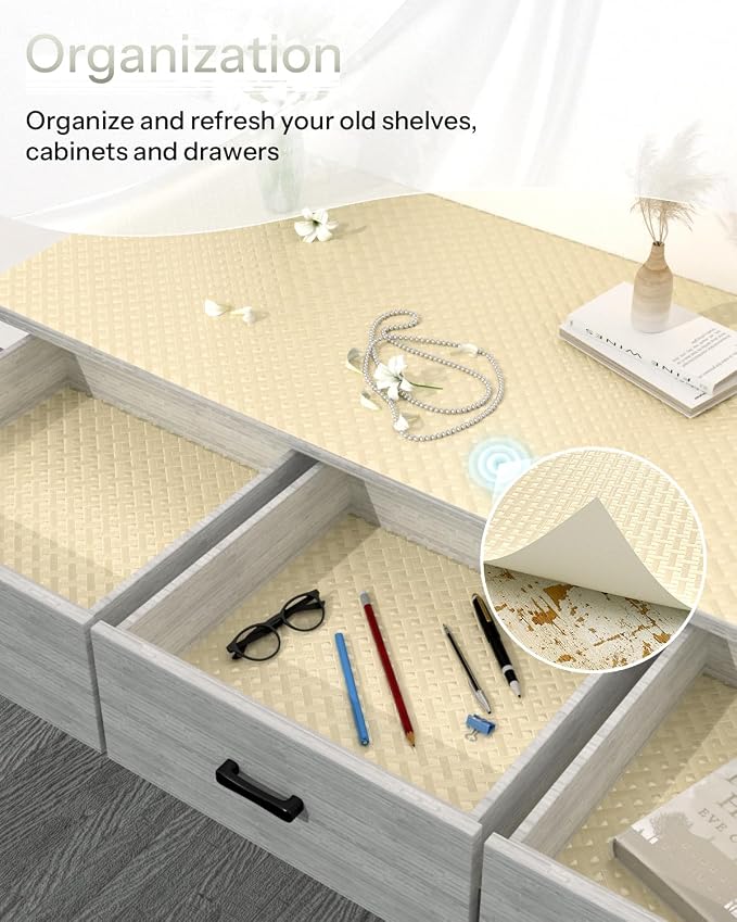 GTJ Shelf and Drawer Liner for Kitchen Cabinet Non-Adhesive Non Slip - Image 5