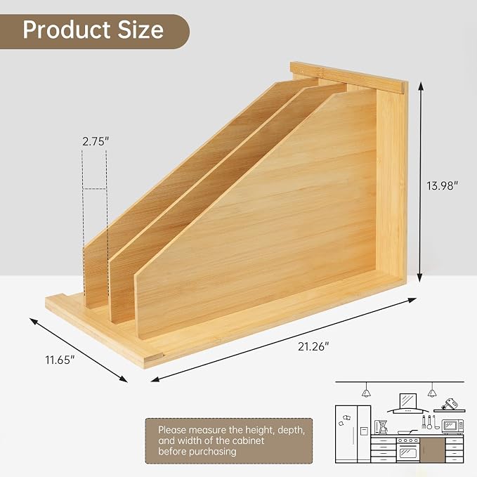 Tray Dividers for Kitchen Cabinets，cookie sheet divider for cabinet - Image 2
