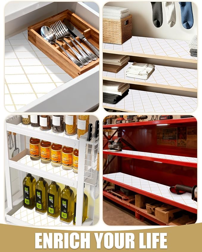 Drawer and Shelf Liners for Kitchen Cabinets Non-Adhesive - Image 8